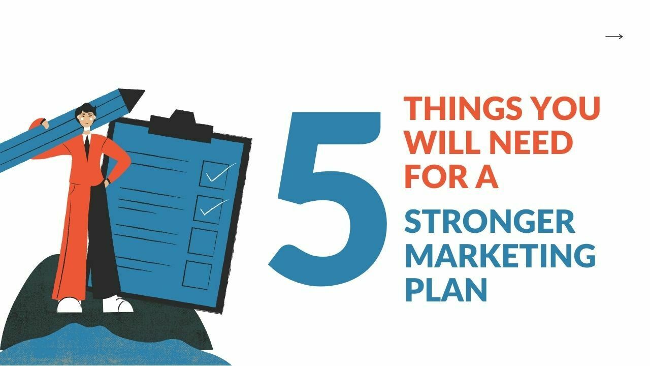 You are currently viewing 5 Things You Will Need For A Stronger Marketing Plan